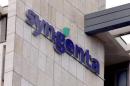 Swiss agrochemicals maker Syngenta's logo is seen at the company's headquarters in Basel