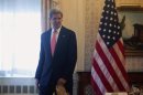 U.S. Secretary of State John Kerry is seen ahead of the U.N. General Assembly in New York