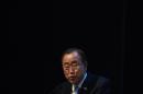 UN Secretary-General Ban Ki-moon, pictured on January 12, 2015 in New Delhi, India, has decided to open an official inquiry on the shooting death of three protesters during demonstrations in northern Mali