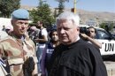 United Nations Under-Secretary-General for Peacekeeping Operations Ladsous and Norwegian Major-General Mood at a field visit to al-Zabadani area, near Damascus