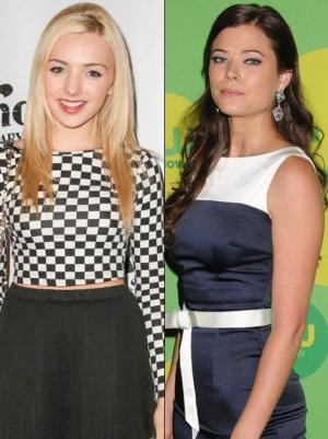 'Jessie' star Peyton List (L) and 'The Tomorrow People' star Peyton List (R) -- Getty Images