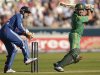 South Africa's Jacques Kallis hits out watched by England's Craig Kieswetter during the first Natwest T20 international cricket match at the Riverside ground, Chester-le-Street in County Durham