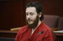 James Holmes sits in court for an advisement hearing at the Arapahoe County Justice Center in Centennial