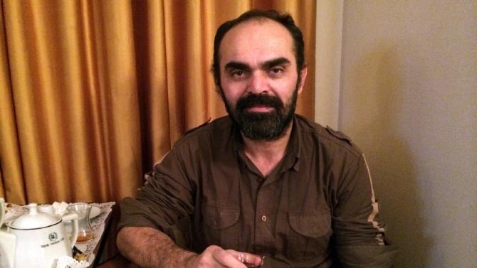 Bunyamin Aygun, a Turkish photographer kidnapped while covering the civil war in Syria, after he was freed on January 5, 2014 in Hatay, Turkey