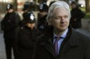 Wikileaks founder Julian Assange arrives at the Supreme Court in Westminster, on the second day of his extradition appeal, in central London