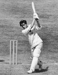 Pataudi in action for Oxford against Surrey, June 1961.