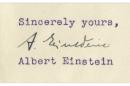 Albert Einstein's Autographed Letter Sells for $12,500 at Auction