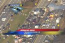 This image taken from video on the News 12 Long Island website shows an aerial view of a multi-vehicle accident on the Long Island Expressway, Wednesday, Dec. 19, 2012, in Shirley, N.Y. Police have closed the Expressway between exits 65 and 69 so first responders can work the scene. Over 20 vehicles are believed to be involved. (AP Photo/News 12 Long Island) MANDATORY CREDIT: NEWS 12 LONG ISLAND