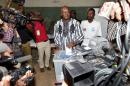 Burkina Faso's presidential candidate Roch Marc Christian Kabore, pictured casting his vote in Ouagadougou on November 29, 2015, won with 53.49 percent of ballots