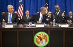 President Barack Obama, center, with Sec. of Defense &hellip;