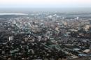 An aerial view shows the Sudanese capital Khartoum on January 13, 2011