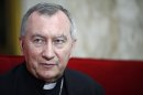Vatican's newly appointed Secretary of State Monsignor Pietro Parolin speaks during an interview in Caracas