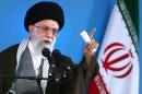 Iran's supreme leader Ayatollah Ali Khamenei addresses students in Tehran, on May 6, 2015