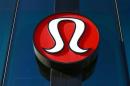 A Lululemon Athletica logo is seen outside one of the company's stores in New York