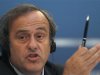 UEFA President Michel Platini speaks during a news conference in St. Petersburg
