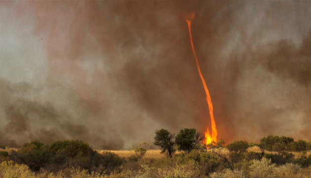 Fire tornado in Australia. …