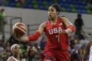 United States forward Maya Moore makes a layup during the first half of a women's basketball game against Canada at the Youth Center at the 2016 Summer Olympics in Rio de Janeiro, Brazil, Friday, Aug. 12, 2016. (AP Photo/Carlos Osorio)