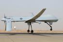 This undated US Air Force photo shows an MQ-1 Predator unmanned aircraft as it prepares for takeoff