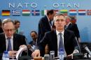 NATO Secretary-General Stoltenberg chairs a NATO defence ministers meeting in Brussels
