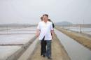 North Korean leader Kim Jong Un visits the Kwisong Saltern