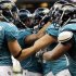 Jaguars wide receiver Elliott celebrates with his team after scoring a touchdown late in the fourth quarter against the Saints during their pre-season NFL football game in New Orleans