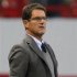 Russia's coach Capello reacts during the World Cup 2014 qualifying soccer match against Nothern Ireland at Lokomotiv Stadium in Moscow