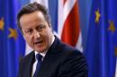 Britain's Prime Minister Cameron speaks during a joint news conference with his Polish counterpart Szydlo in Warsaw