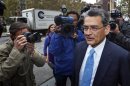 Former Goldman Sachs Group Inc board member Rajat Gupta arrives at Manhattan Federal Court in New York