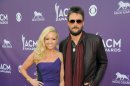 Singer Eric Church, right, and Katherine Blasingame arrive at the 48th Annual Academy of Country Music Awards at the MGM Grand Garden Arena in Las Vegas on Sunday, April 7, 2013. (Photo by Al Powers/Invision/AP)