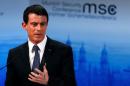 French Prime Minister Valls delivers a speech at the Munich Security Conference in Munich