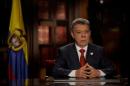 Colombia's President Santos speaks during the World Economic Forum in Bogota, Colombia