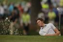 Amateur Matias Dominguez, of Chile, hits to the seventh green during a practice round for the Masters golf tournament Tuesday, April 7, 2015, in Augusta, Ga. (AP Photo/Matt Slocum)