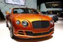 Bentley Continental GTSpeed convertible car is pictured during the media day ahead of the 84th Geneva Motor Show at the Palexpo Arena in Geneva