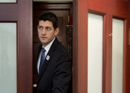 <p>               FILE - In this Jan. 1, 2013 file photo, House Budget Committee Chairman Rep. Paul Ryan, R-Wis. leaves a Republican caucus on Capitol Hill in Washington. A Senate bill to carry the government through September denies the Obama administration money for implementing new regulations on Wall Street and expansion of government health care subsidies but provides modest additional funding for domestic priorities like Head Start and health research. Looking to next year, House Republicans prepare a now-familiar budget featuring futile gestures to block "Obamacare" and turn Medicare into a voucherlike program for future retirees. (AP Photo/Jacquelyn Martin, File)