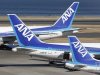 ANA's planes are seen at Haneda airport in Tokyo