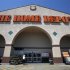 The entrance to The Home Depot store is pictured in Monrovia, California