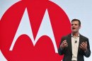 Motorola Mobility CEO Dennis Woodside at a launch event in New York
