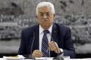 File picture of Palestinian President Abbas during a meeting with Palestinian leaders in the West Bank city of Ramallah