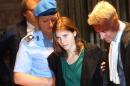 File photo of Knox, the U.S. student convicted of murdering her British flatmate Kercher in Italy in November 2007, arriving in court for her appeal trial session in Perugia