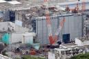 An aerial view shows No.3 reactor building at tsunami-crippled Fukushima Daiichi nuclear power plant in Fukushima