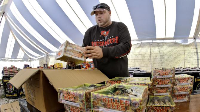 In this Jan. 2, 2015 photo, Joshua Thevenin, 29, packs boxes of unsold fireworks from inside a roadside tent Monday, Jan. 5, 2015, in St. Petersburg, Fla. Thevenin has worked as a newspaper salesman, fireworks vendor and tele-marketer. He lost his truck, missed his rent payment and had to go on food stamps. Like many workers barely holding on, he can&#39;t relate to President Obama&#39;s talk of an &#39;&#39;American resurgence.&#39;&#39;  The fireworks were being sent back to the supplier. (AP Photo/Chris O&#39;Meara)