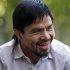 Boxer and politician Manny Pacquiao speaks about his views on same-sex marriage at his home in Los Angeles, Wednesday, May 16, 2012. Pacquiao was quoted in a recent interview as opposing President Barack Obama's views on same-sex marriage. (AP Photo/Reed Saxon)