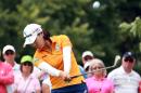 So Yeon Ryu of South Korea hits her tee shot on the 2nd hole during the fourth round of the LPGA Canadian Pacific Women's Open at the London Hunt and Country Club on August 24, 2014 in London, Ontario, Canada