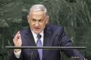 Benjamin Netanyahu, Prime Minister of Israel, speaks during the 69th session of the United Nations General Assembly at U.N. headquarters, Monday, Sept. 29, 2014. (AP Photo/Seth Wenig)
