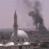 Smoke rises from Juret al-Shayah in Homs