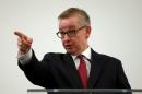 Britain's Justice Secretary, Michael Gove, delivers his speech after announcing his bid to become Conservative Party leader, in London