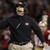 San Francisco 49ers head coach Jim Harbaugh gestures during the second half of an NFL football game against the Chicago Bears in San Francisco, Monday, Nov. 19, 2012. (AP Photo/Tony Avelar)