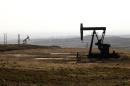 Oil rigs in the Kurdish town of Derik, on the border with Turkey and Iraq, on November 25, 2013