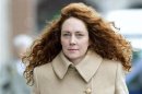 Former News International chief executive Rebekah Brooks arrives at the Old Bailey court in London