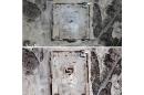 COMBO - This combination of two satellite images provided by UNITAR-UNOSAT shows damage to the main building of the ancient Temple of Bel in Palmyra, Syria on Monday, Aug. 31, 2015, top, and before the damage on Thursday, Aug. 27, 2015. The main building has been destroyed, a United Nations agency said on Monday, Aug. 31, 2015. The imagery was taken before and after a massive explosion was set off near the 2,000-year-old temple in the city occupied by Islamic State militants. (UNITAR-UNOSAT via AP)